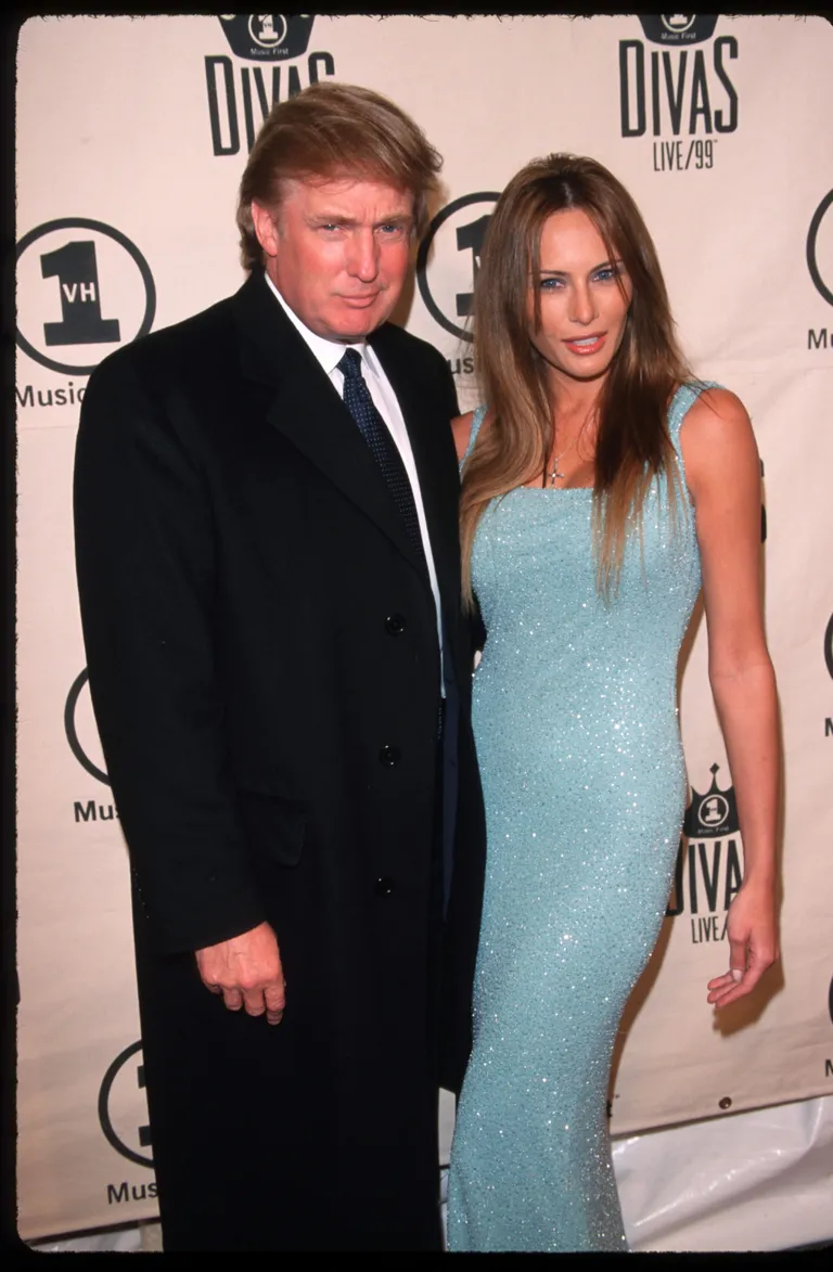 Donald and Melania Trump at the VH1 Divas Live concert on April 13, 1999, in New York. | Source: Getty Images